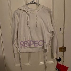 'Respect' Hooded Pullover Sweatshirt